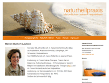 Tablet Screenshot of naturheilpraxis-burkert-laukien.de